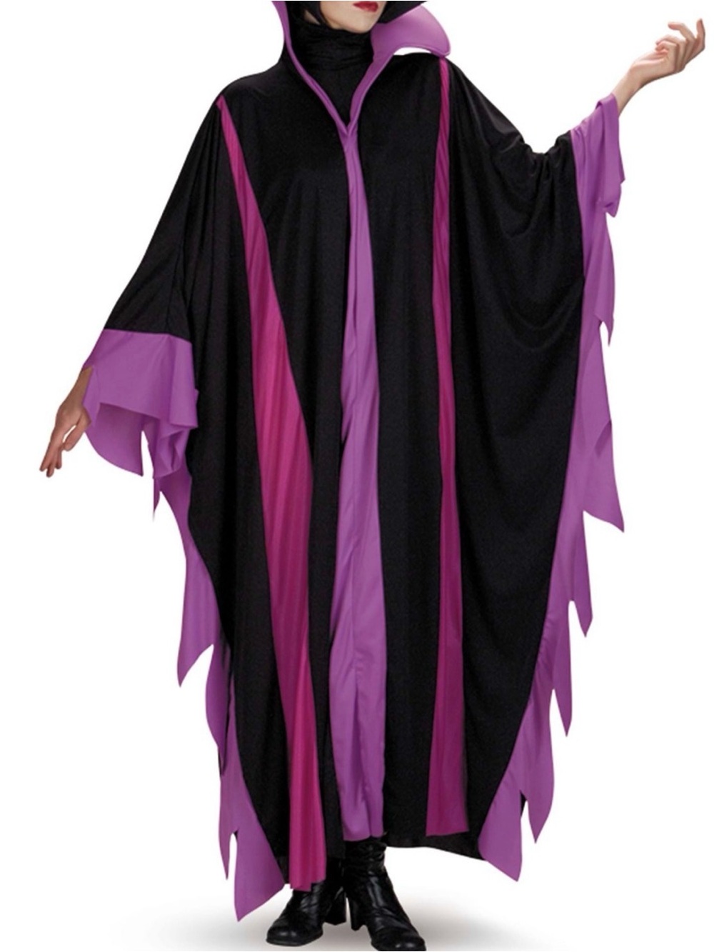 Disney 🖤MALEFICENT🖤 COSTUME ROBE WITH DRAMATIC HIGH COLLAR SIZE LARGE 🌟EUC🌟